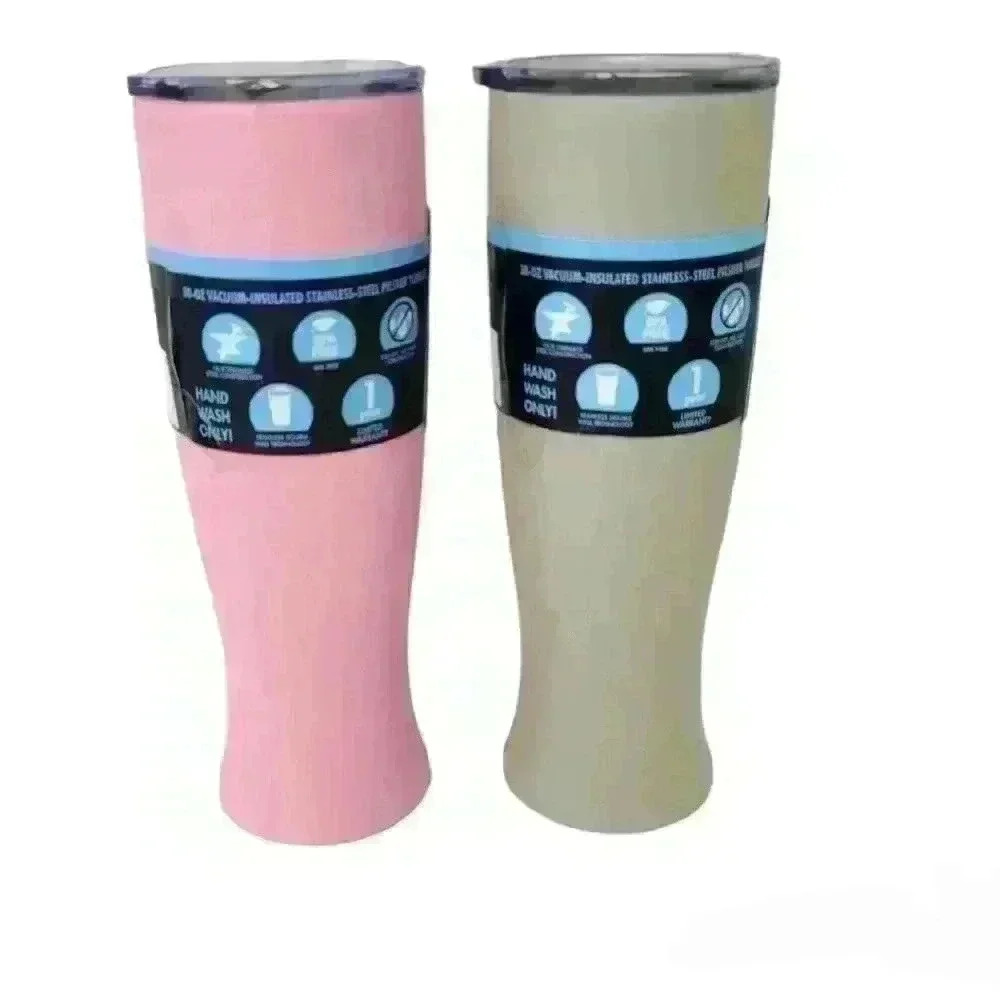 2 Nice 30 oz Vacuum-Insulated Stainless-Steel Pilsner Tumbler - Picture 2 of 10